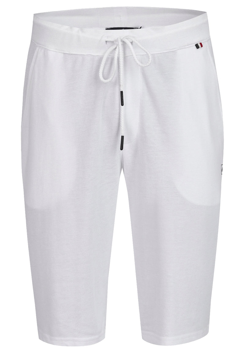 White Drawstring Shorts