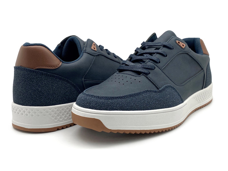 Avla Navy Leather Sneaker