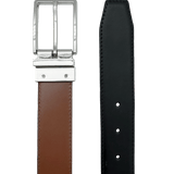 Tan Black Reversible Belt