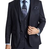 Lazio 112 Navy Wool Stretch Suit Jacket