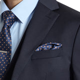 Lazio 112 Navy Wool Stretch Suit Jacket