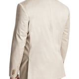 Lazio 112 Beige Wool Stretch Suit Jacket