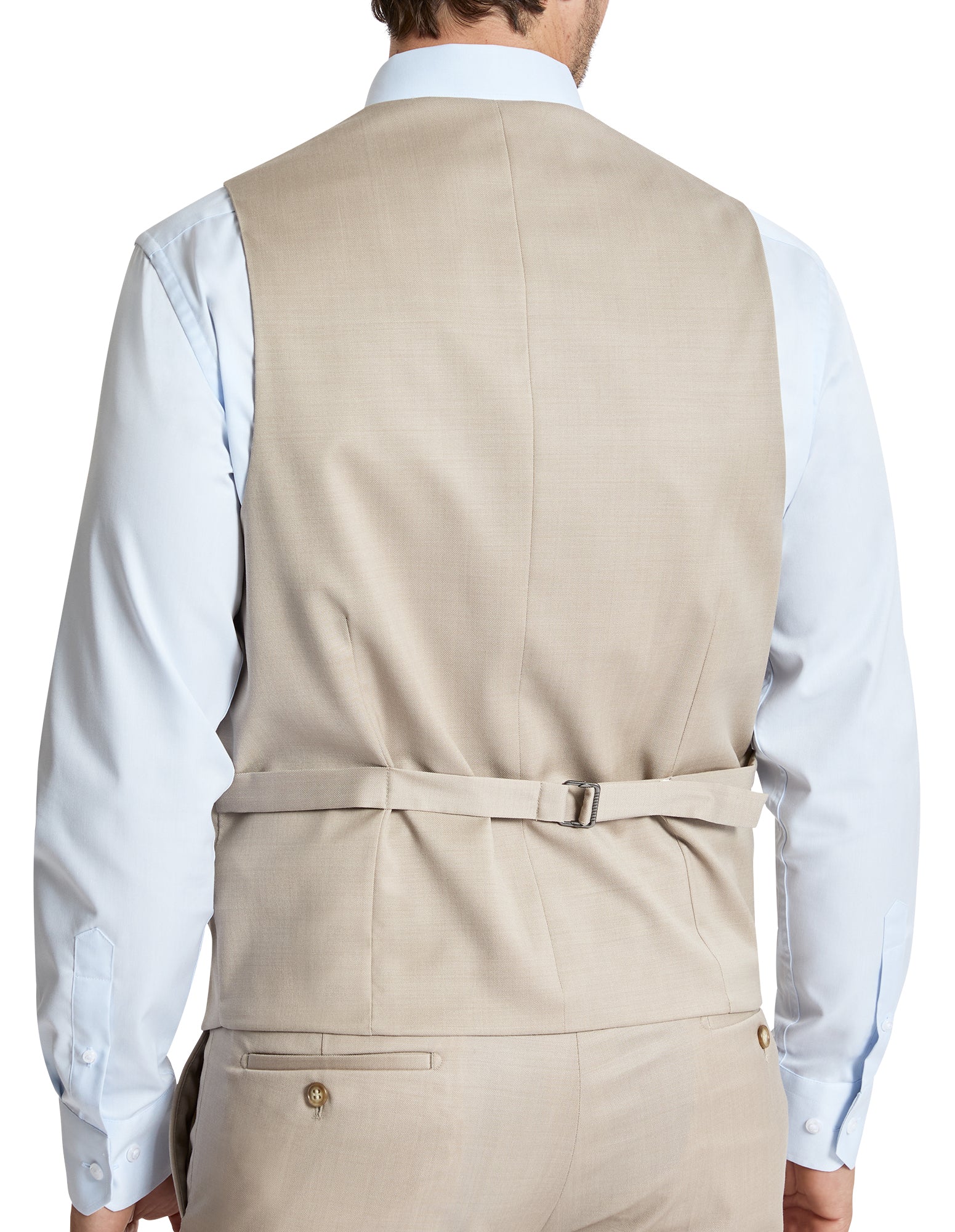 Dorset 112 Beige Wool Stretch Waistcoat