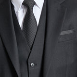Luke 101 Black Australian Merino Wool Waistcoat