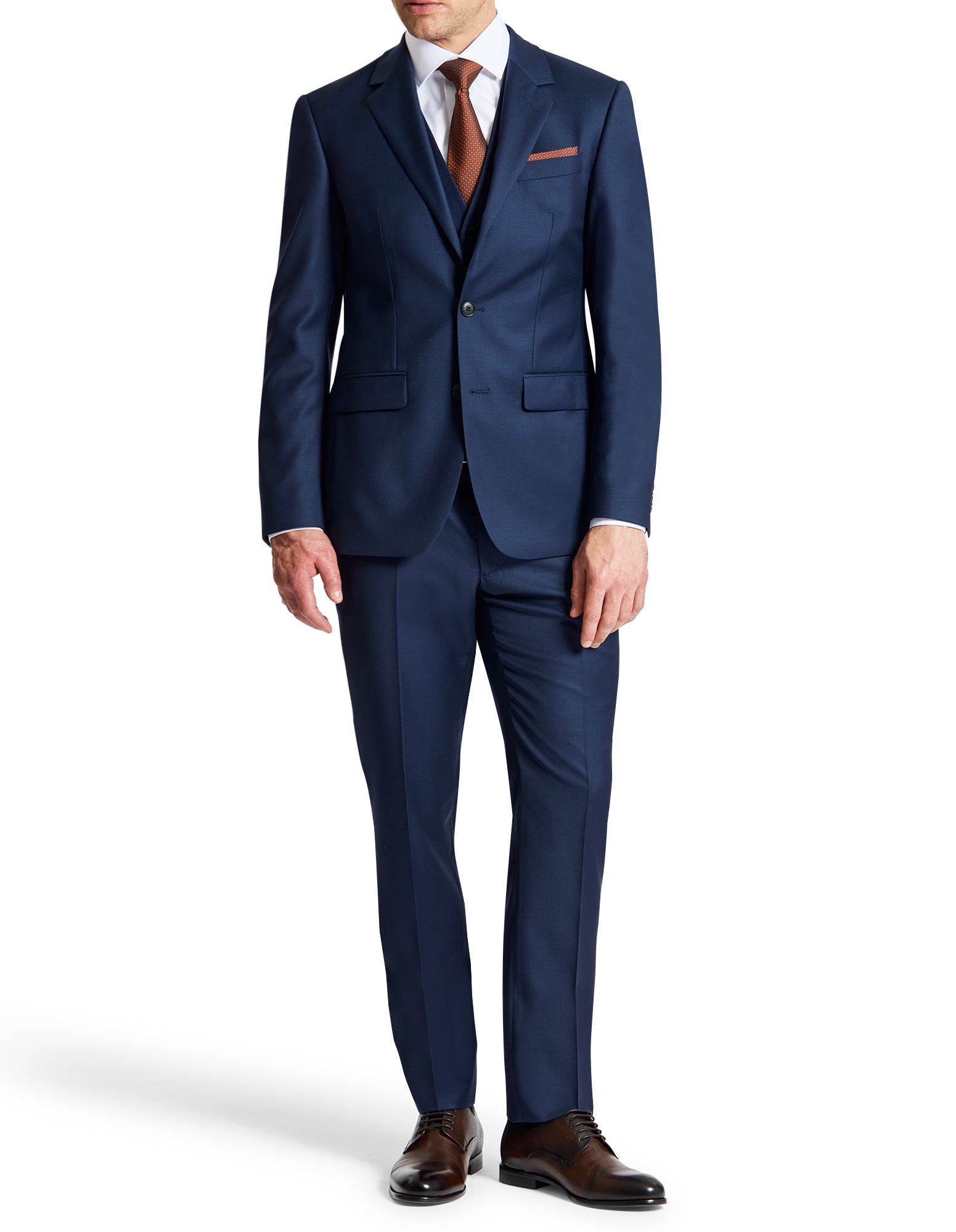 Edward 106 French Navy Australian Merino Wool Suit Trouser