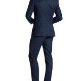 Ritchie 108 Blue Check Wool Stretch Suit Jacket