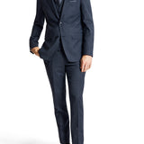 Ritchie 107 Blue Check Wool Stretch Suit Jacket