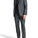 Ritchie 107 Charcoal Check Wool Stretch Suit Jacket