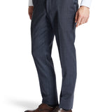 Edward 107 Blue Check Wool Stretch Suit Trouser