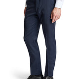 Edward 108 Blue Check Wool Stretch Suit Trouser
