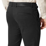 Black 490 Cotton Stretch Slim Chino