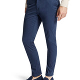 Navy 490 Cotton Stretch Slim Chino