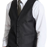 Ryan Formal 106 Black Australian Merino Wool Waistcoat