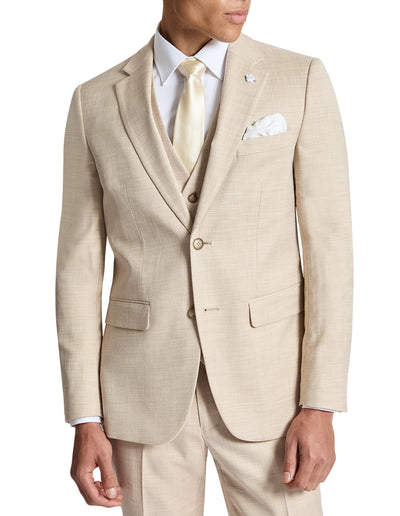 Louis 5ZS Sand Comfort Stretch Suit Jacket