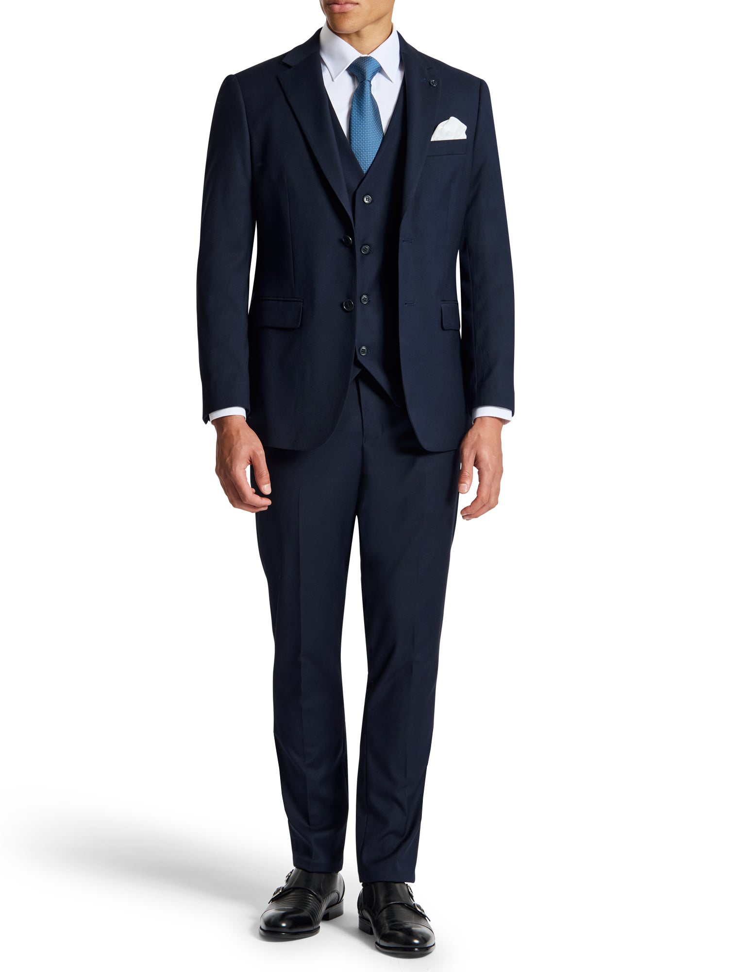 Dean 5ZS Navy Comfort Stretch Suit Trouser