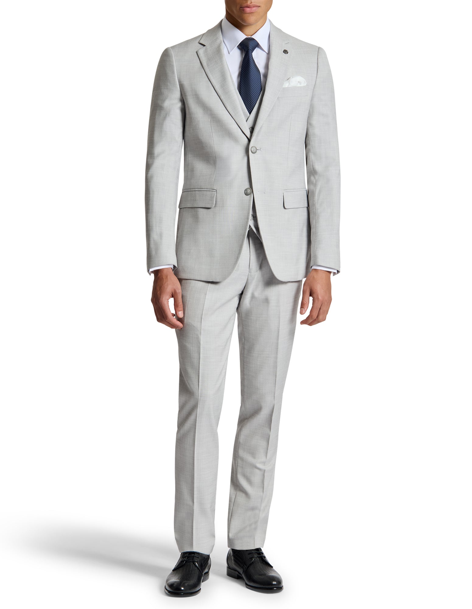 Louis 5ZS Light Grey Comfort Stretch Suit Jacket