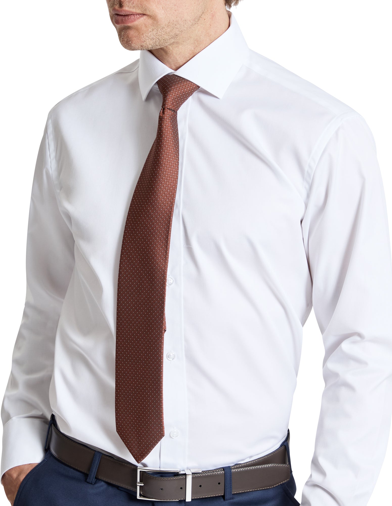 Jacque Business 5WT White Easycare Shirt