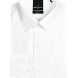 Plain Button 5WT White Easycare Dinner Shirt