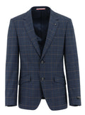 Lisbon Edward Blue Checked Suit