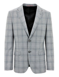 Parker Edward Grey Checked Suit