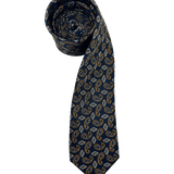 Madison Gold Paisley Silk Tie