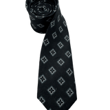 Sutton Black Diamond Linen Tie