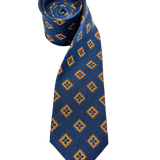Sutton Orange Diamond Linen Tie