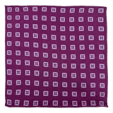 Sutton Purple Diamond Linen Pocket Square