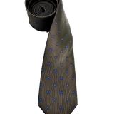 Delancey Brown Rosette Silk Tie
