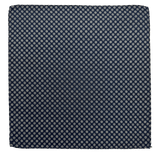 Warren Navy Geo Silk Pocket Square