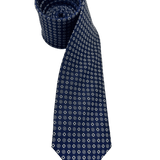 Warren Navy Geo Silk Tie