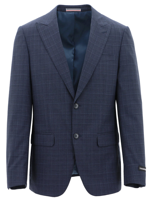 Amalfi Edward Navy Checked Suit