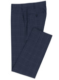 Amalfi Edward Navy Checked Suit