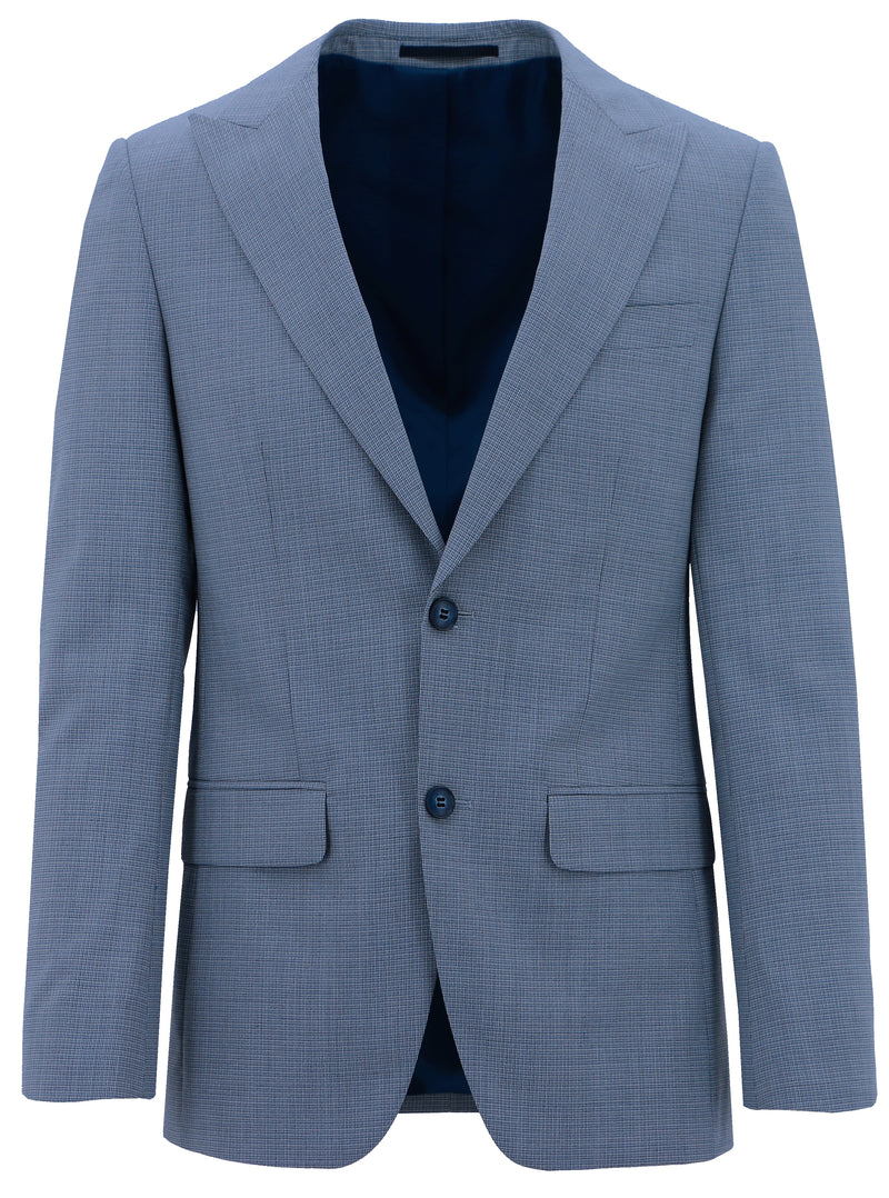 Amalfi Edward Blue Microchecked Suit