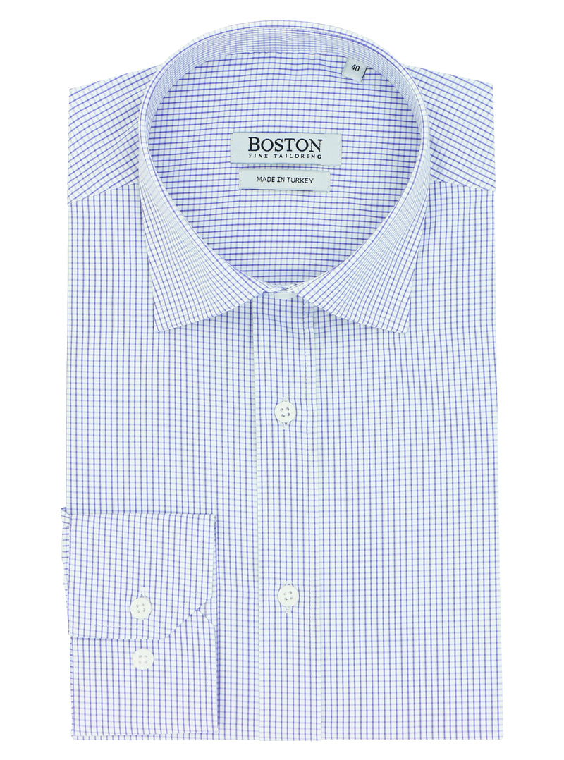 Liberty Business Mauve Microchecked Shirt