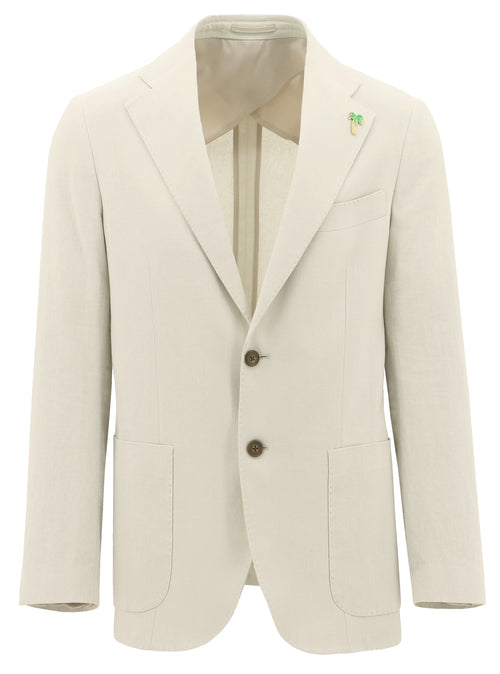 Genoa Sand Linen Sports Jacket