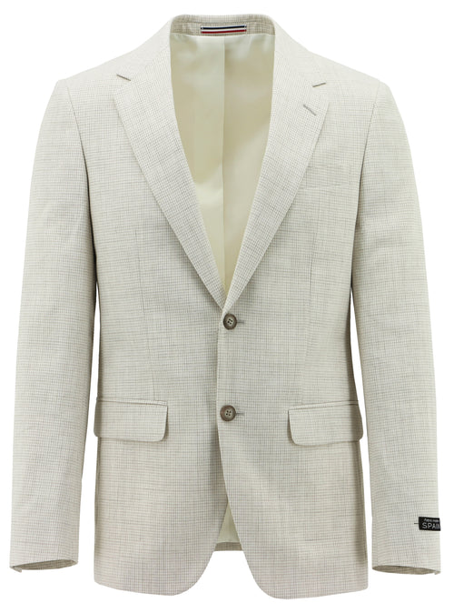 Lazio Sand Cotton Blend Sports Jacket