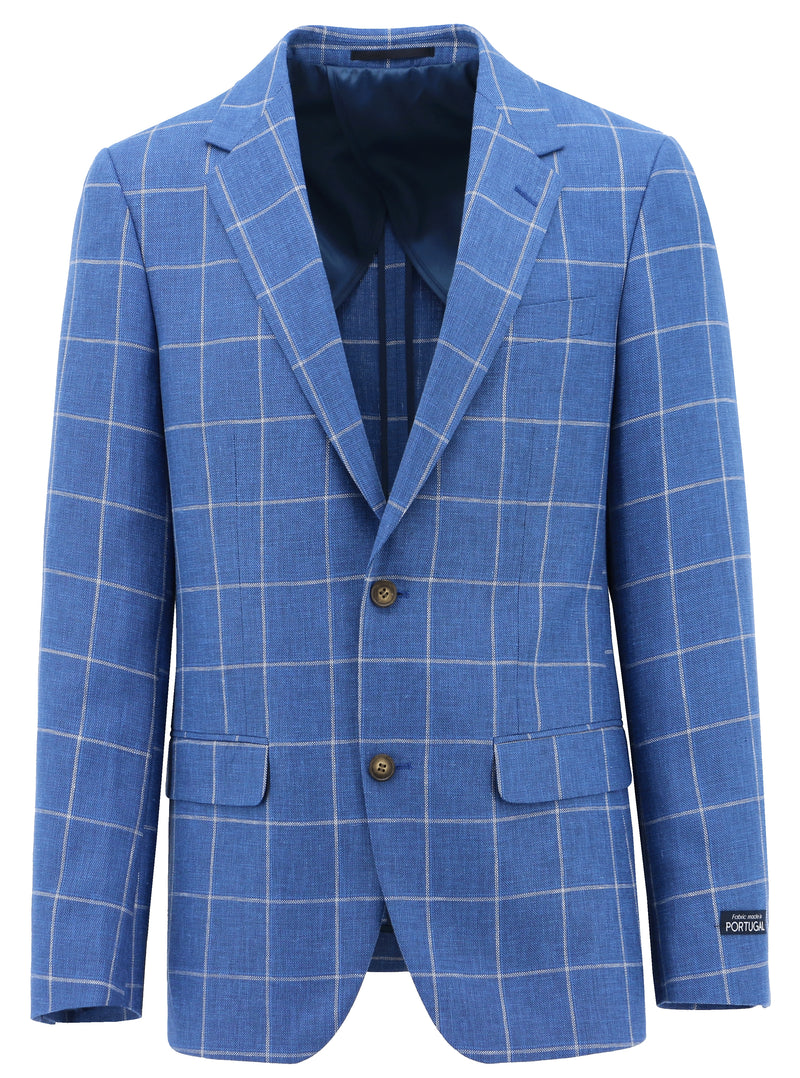 Lazio Blue Checked Sports Jacket