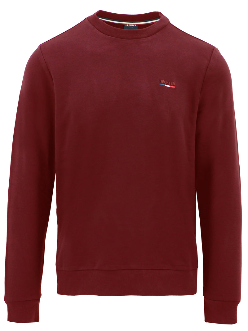 Red Long Sleeve Logo Crew