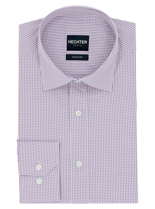 Liberty Business Purple Microchecked Shirt