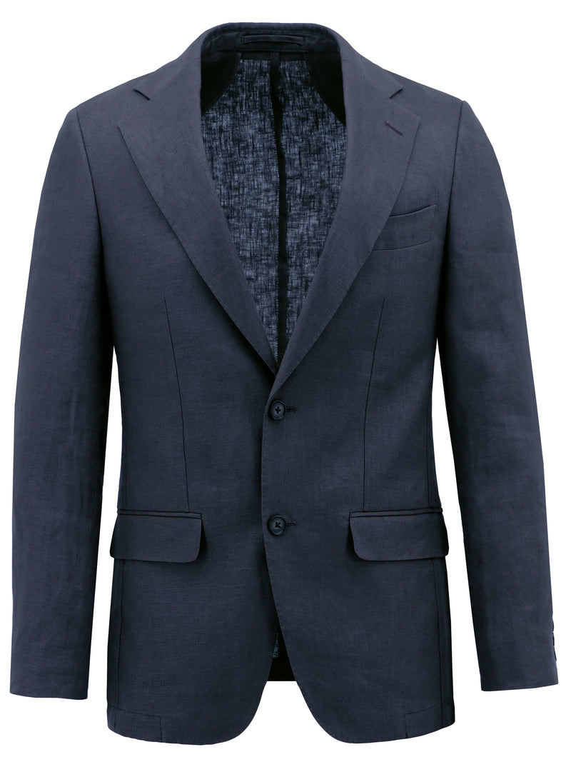 Turin Navy Linen Sports Jacket