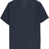 Capricorn Navy Textured Summer Shirt