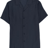 Capricorn Navy Textured Summer Shirt