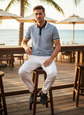 Navy Bi-colour Tip Polo