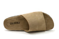 Malaga Camel Suede Slides