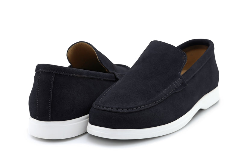 Vago Navy Suede Loafer