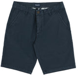 Lucas Navy Cotton Blend Shorts