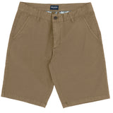 Lucas Tan Cotton Blend Shorts