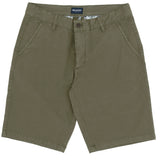 Lucas Olive Cotton Blend Shorts