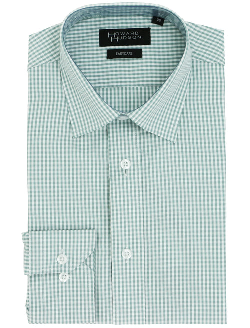 Liberty Business Green Gingham Shirt